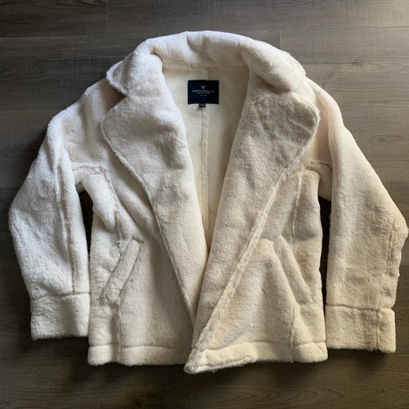 American Eagle Outfitters Jackets & Blazers - NEW American Eagle faux fur moto coat (size SM) 👀